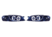 Set koplampen passend voor Subaru Impreza 1997-2000 - Zwart - incl. Angel-Eyes