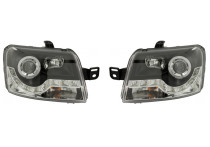 Set koplampen DRL-Look passend voor Fiat Panda 2003-2008 - Zwart