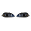 Set koplampen passend voor Honda Civic 1996-1999 - Zwart - incl. Angel-Eyes