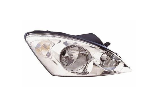 Koplamp rechts met knipperlicht  H1+H7 Chrome +ElektrischReg. 8353962 Van Wezel