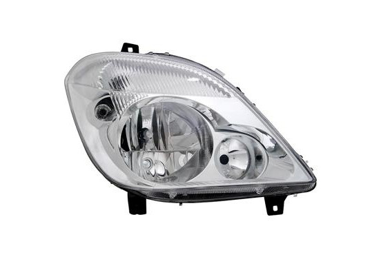 Koplamp rechts  zonder MISTLICHTGAT 2xH7  inclusief MOTOR 3077962 Van Wezel