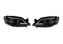 Set koplampen DRL-Look passend voor &#39;Light-Bar&#39; Subaru Impreza 2008-2014 - Zwart