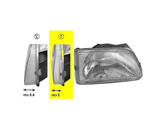 Koplamp rechts 5322942 Van Wezel