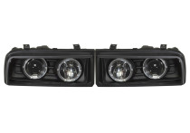 Set koplampen passend voor Volkswagen Corrado - Zwart - incl. Angel-Eyes