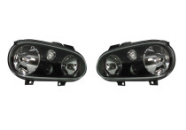 Set koplampen passend voor Volkswagen Golf IV 1998-2003 - Zwart - excl. Mistlampen