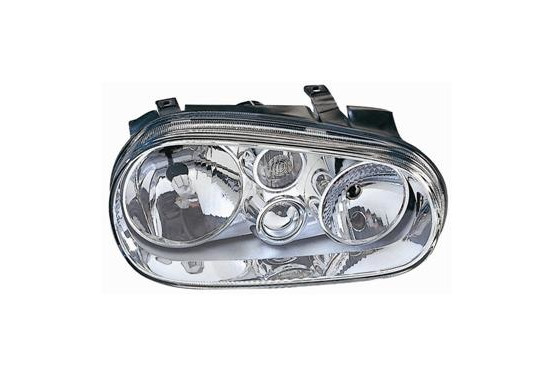 Koplamp rechts met knipperlicht  zonder MISTLICHTGAT (H1+H7) inclusief stelmotor 5888966 Van Wezel