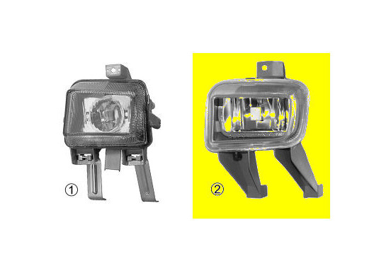 Mistlamp rechts vanaf bouwjaar 9e maand 1994+  niet voor GSi 3735998 Van Wezel