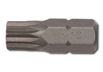 Bit 10mm, veeltand 30mmL  M12