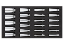 Sonic Doppenset 3/8&#34;, SFS 1/3 Lang 23-delig