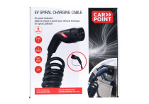 Carpoint Spiraal Laadkabel Elektrische Auto Type2>2 32A 3ph 6 meter