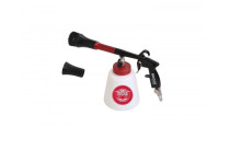 Rooks Blaaspistool Tornado Pro-Turbo, bekledingsreinigingspistool, met afstelling, lager en tank