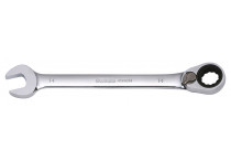 Ratelringsteeksleutel, omschakelbaar12-kant 14mm