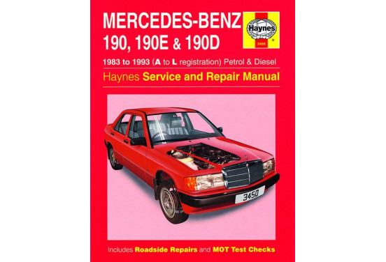 Haynes Werkplaatshandboek Mercedes-Benz 190, 190E & 190D benzine & Diesel (1983-1993)