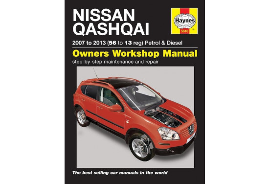 Haynes Werkplaatshandboek Nissan Qashqai benzine & diesel (2007-Jan 2014)