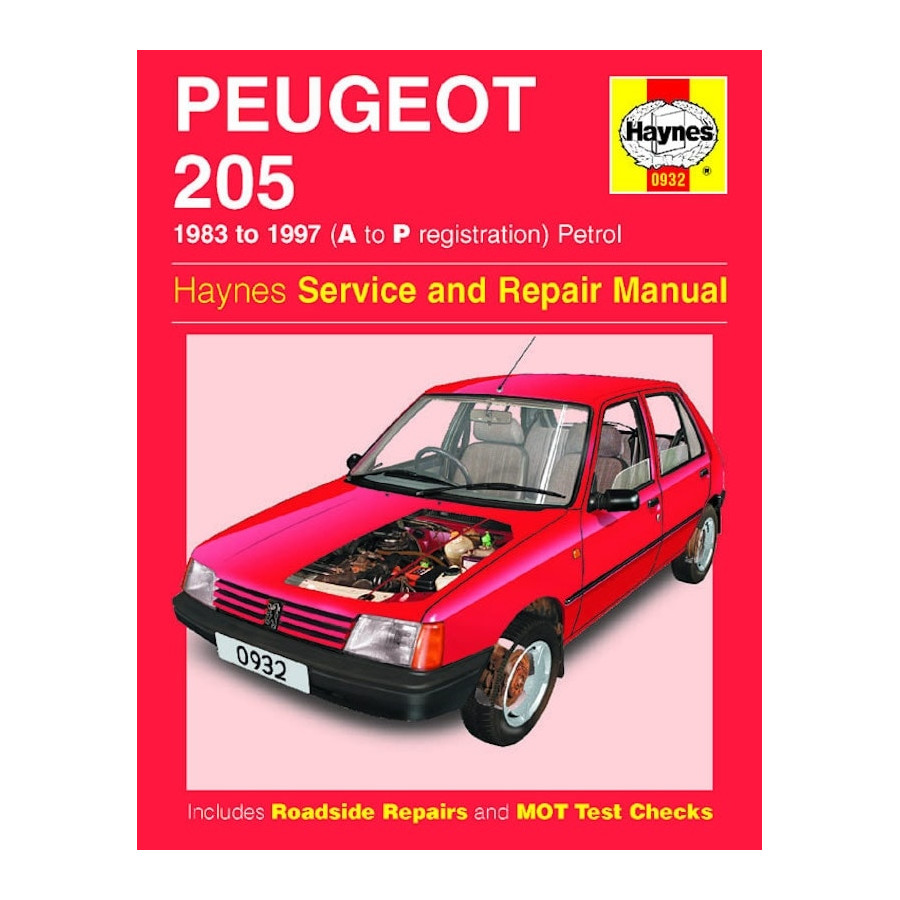 Haynes Werkplaatshandboek Peugeot 205 benzine (1983-1997) voor