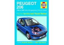 Haynes Werkplaatshandboek Peugeot 206 benzine &amp; diesel (1998 - 2001)