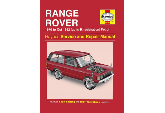 Haynes Werkplaatshandboek Range Rover V8 benzine (1970-Oct 1992)