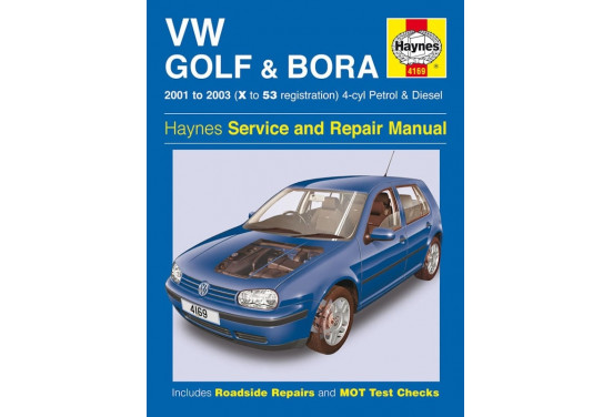 Haynes Werkplaatshandboek VW Golf & Bora 4-cil. benzine & diesel (2001-2003)