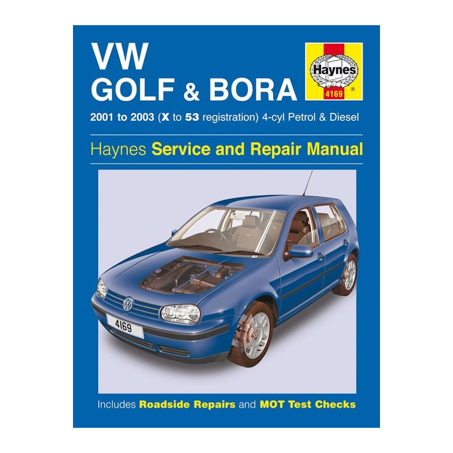 Gevoelig voor daar ben ik het mee eens getuigenis Haynes Werkplaatshandboek VW Golf &amp; Bora 4-cil. benzine &amp; diesel  (2001-2003) voor o.a. VOLKSWAGEN | Winparts.nl - Werkplaats handboek auto