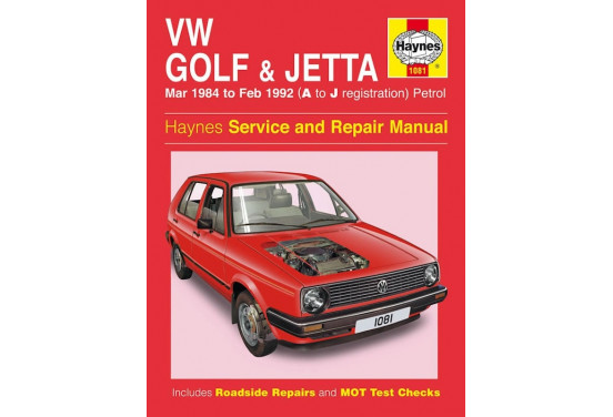 Haynes Werkplaatshandboek VW Golf & Jetta Mk 2 benzine (1984-Feb 1992)