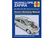 Haynes Werkplaatshandboek Vauxhall/Opel Zafira benzine &amp; diesel (maart 2009-2014)