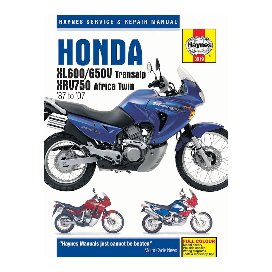 HONDA NR750 マニュアル Honda XL600/650V Transalp & XRV750 Africa Twin (87 - 07