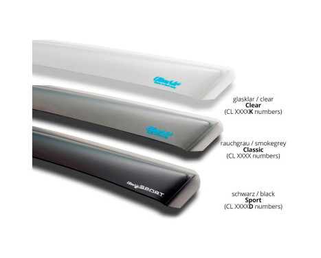 ClimAir Side Wind Deflectors Master Clear (rear) suitable for Opel Frontera (OV24) 2024, Image 2