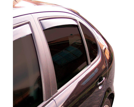 ClimAir Side wind deflectors Master Dark (rear) suitable for Skoda Octavia IV (NX) Sedan 2020-