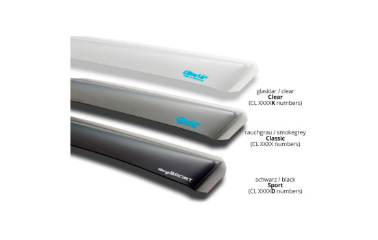 Side wind deflectors Master Clear (rear) suitable for Skoda Rapid sedan 2013-, Image 2