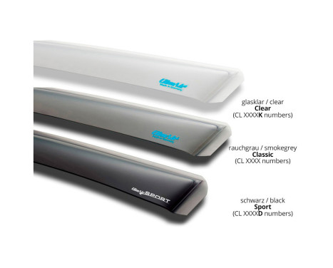 Side wind deflectors Master Clear (rear) suitable for Skoda Superb station 2008-2015, Image 2