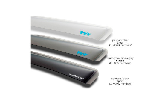 Side wind deflectors Master Clear (rear) suitable for Volvo V60 II 2018-, Image 2