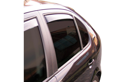 Side wind deflectors Master Dark (rear) suitable for Skoda Karoq 2017-