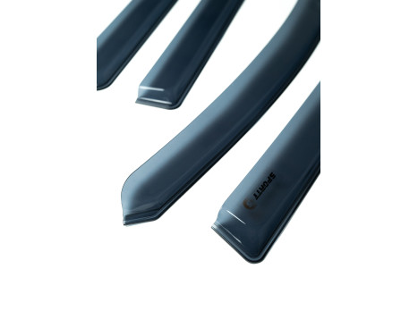 Side wind deflectors Sporty complete suitable for Toyota Hilux 4 doors 2006-2015, Image 6