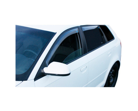 Side window deflectors Clear suitable for Renault Kangoo III Furgon/MPV 2021-