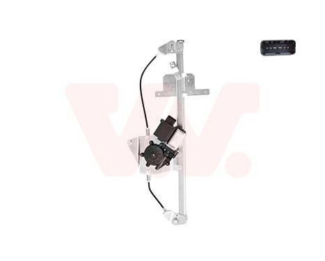 ELECTRIC WINDOW MECHANISM WITH MOTOR 2/3D. LEFT 0905263 Van Wezel