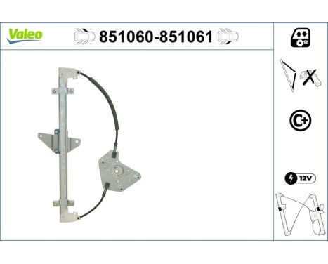 Window control mechanism 851060 Valeo, Image 2