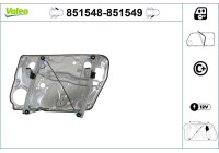 Window control mechanism 851549 Valeo
