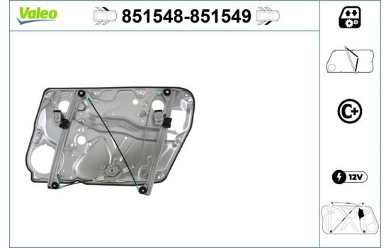 Window control mechanism 851549 Valeo