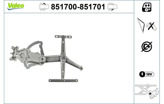 Window control mechanism 851700 Valeo, Image 2