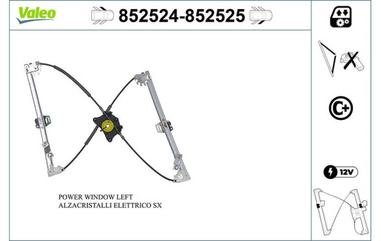 Window control mechanism 852524 Valeo, Image 2