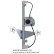 Window control mechanism 852550 Valeo