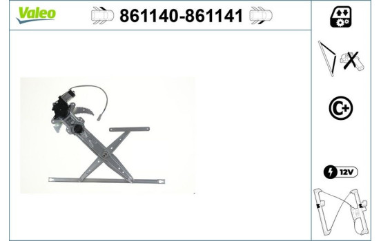 Window control mechanism 861140 Valeo