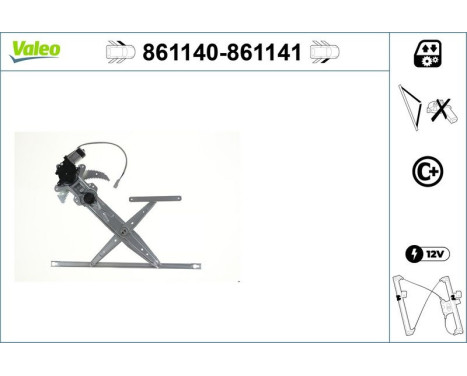 Window control mechanism 861141 Valeo