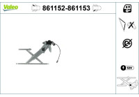 Window control mechanism 861152 Valeo