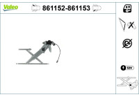Window control mechanism 861153 Valeo