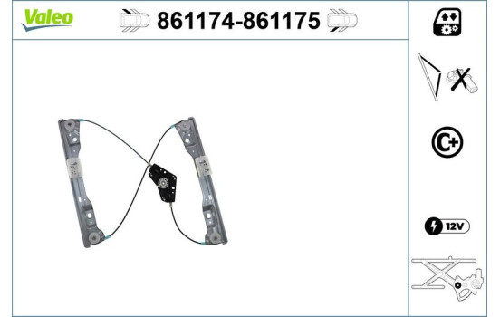 Window control mechanism 861174 Valeo