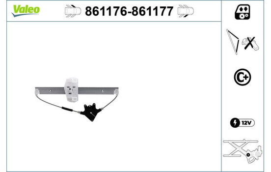 Window control mechanism 861177 Valeo