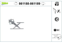 Window control mechanism 861189 Valeo