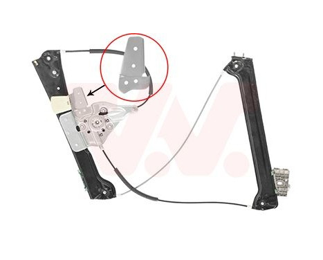window mech.el.-motor l 2d 0660263 Van Wezel