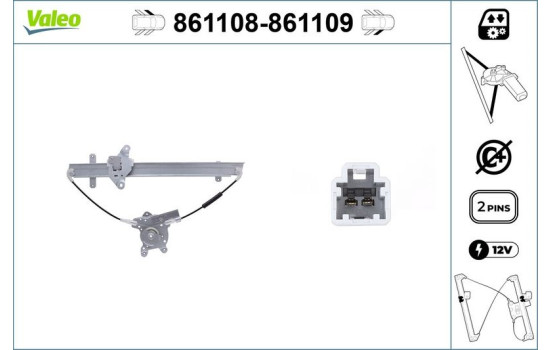 Window operating mechanism 861108 Valeo